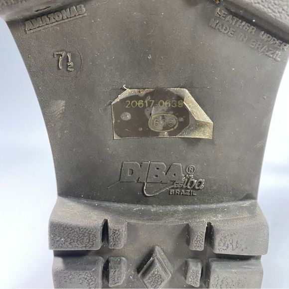 DIBA Leather Multicolor Vintage Shoes With Lug Soles. Color Brown/Red SZ 7.5 - Picture 10 of 11